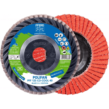 Pferd Fächerscheibe Co-CoolØ 125 mm • K40 • abgewinkelt • 69301064